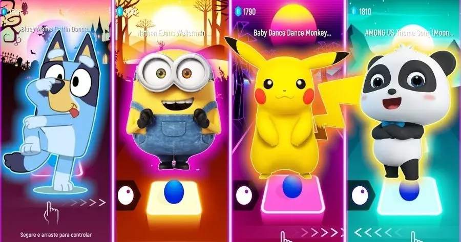 Tiles Hop Edm Rush | Which Cartoon Theme Song Fits Your Vibe Best?